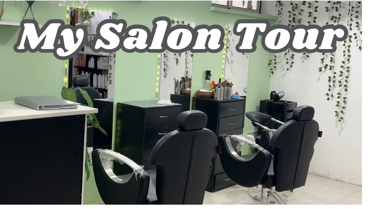 My pinterest Inspired Salon Setup Tour In Portugal/ Small Budget Salon/Parlour Setup 