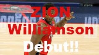 Zion Williamson Nba DEBUT!! 22 Points Explosive 4th Quarter