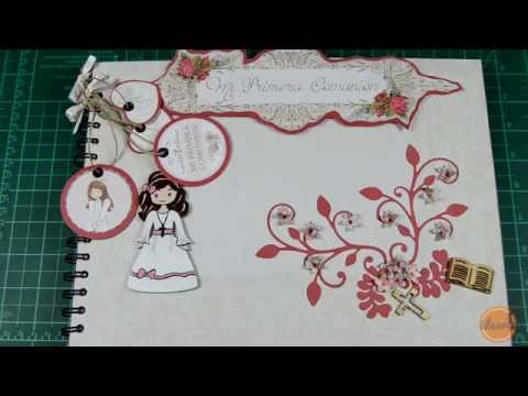 álbum comunión para niña ideartelo youtube albunes para fotos