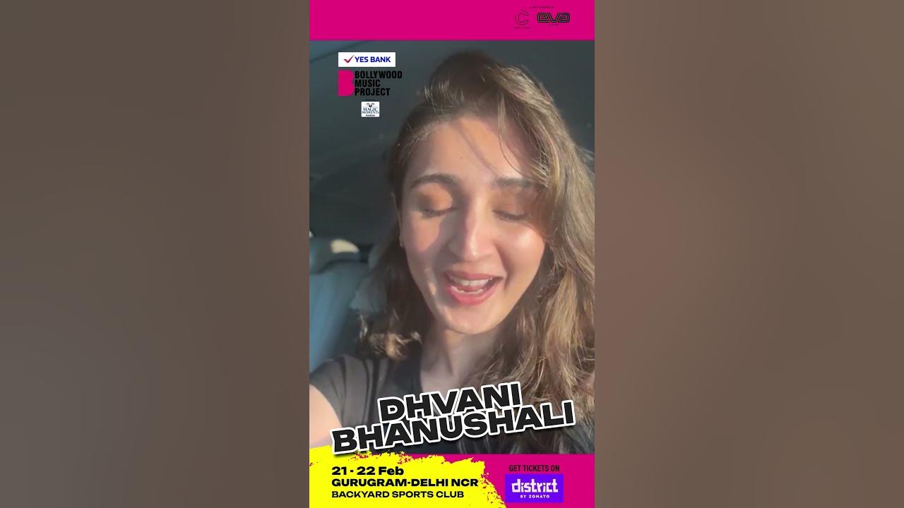Catch dhvani bhanushali live at yes bank bollywood music project 25 