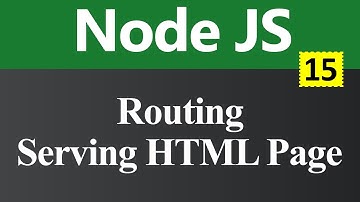Routing and Serving HTML Pages in Node JS (Hindi)
