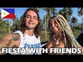 【フィリピン🇵🇭】この島停電しすぎ😂アメリカ人の友達連れてフィエスタ行ってみた🌴