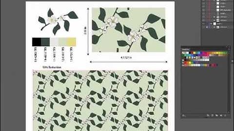 Adobe Illustrator CS6 Pattern Tool - Flower Pattern