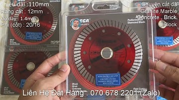 LƯỠI CẮT GẠCH OMEGA 1 TẤT 110mm || ĐÁ CẮT