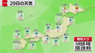 5月29日の天気