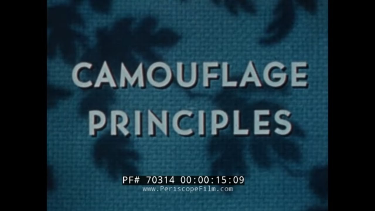 U.S. ARMY TRAINING FILM   CAMOUFLAGE PRINCIPLES   AERIAL OBSERVATION & INTELLIGENCE 70314