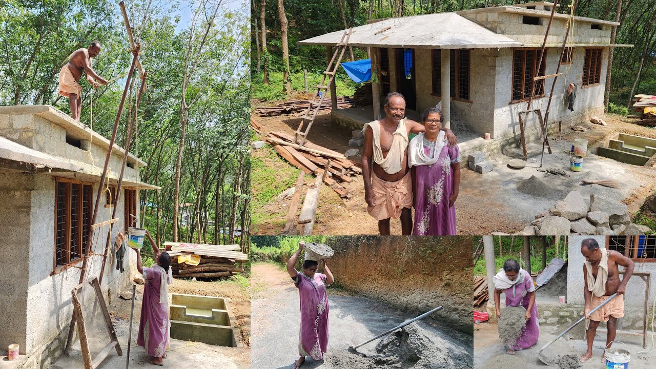 ജോലിക്കാർക്ക് കൊടുക്കാൻ കാശില്ല; സ്വന്തമായി വീട് നിർമ്മിച്ച് വിക്രമൻ ചേട്ടനും ഭാര്യയും..!!