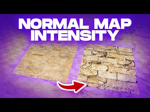 Adjust Normal Map Intensity in Unreal Engine 5 (Flatten Normal)