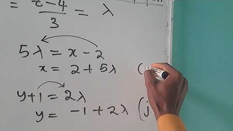 HOW TO CONVERT CARTESIAN EQUATION TO VECTOR EQUATION