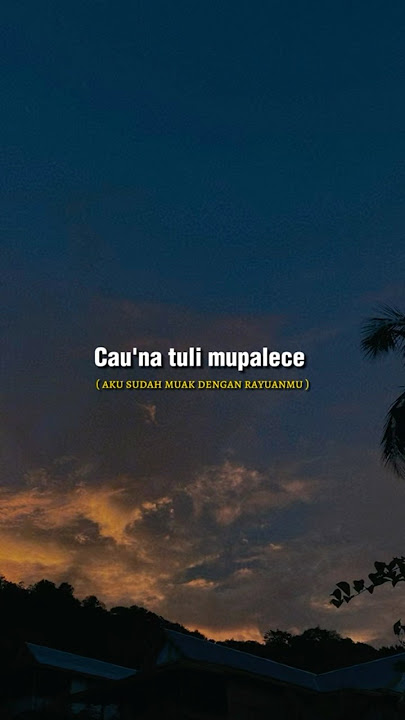 Lagu Bugis “CAUNA MUPALECE” #bugis  #lagubugis #liriklagu #fyp #4u #coversong