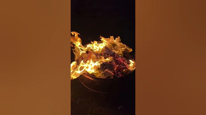 Fire slow-motion washtub fire pit