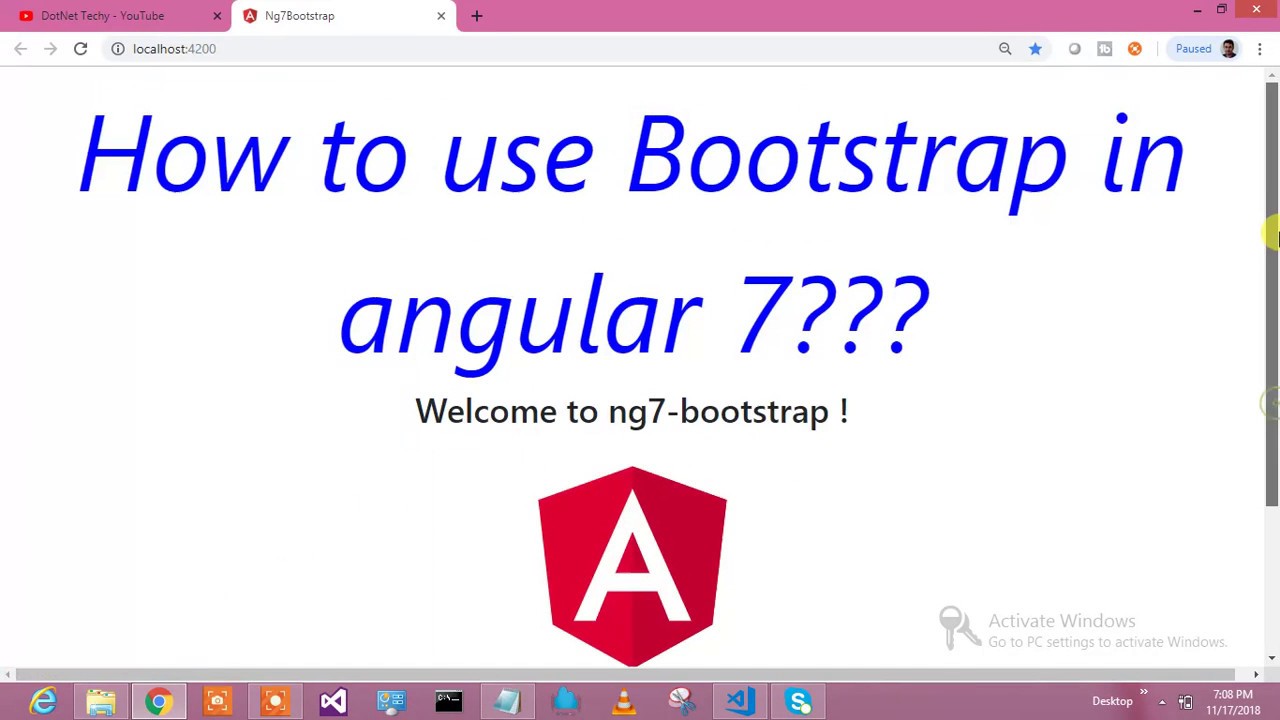 How To Use Bootstrap In Angular 7