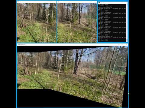 N-camera Realtime Video Stitching Algorithm