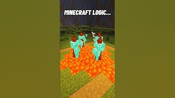 Minecraft Logic…🤯😂 #shorts #minecraft