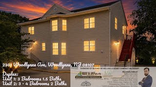 2301 Woodlynne Ave, Woodlynne, NJ 08107 #duplex #WoodlynneNJ #forsale #hardwoodflooring #multifamily