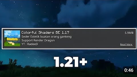 New best shader for minecraft pe 1.21+🥶//colourful Shader for mcpe❤️//Mediafire link🔗