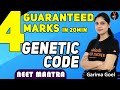 Genetic Code Class 12 in Hindi | NEET 2020 LIVE Daily | NEET Mantra by Garima Goel | NEET Biology