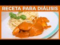 RECETAS para pacientes en HEMODIALISIS🐥Pechuga de POLLO con SALSA DE PIMIENTOS y PASTA👨🏽‍🍳Junica IRC