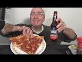 ASMR Eating Domino's Pepperoni Pizza with Sam Adams Beer Night