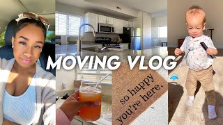 Moving Vlog 05: Getting Settled! Grocery Haul, Fridge Organization, He Got Me Flowers! & MORE