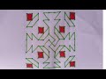 10x10 dots Beautiful rangoli | Rangoli design | Easy rangoli