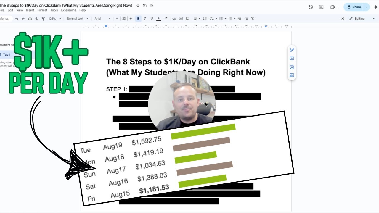 The 8 Steps to $1K/Day on ClickBank (What My Students Are Doing Right Now)