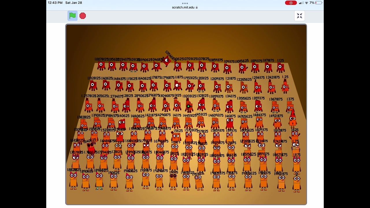 [ORIGINAL] NumberBlocks Band 128ths S1 Ep2 (1.0078125 - 2)