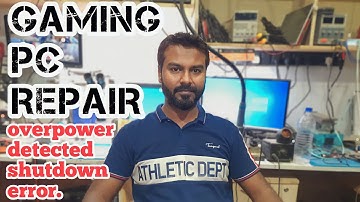 Gaming pc Repair | Usb over current detected system shutdown in 15 seconds error fixing.