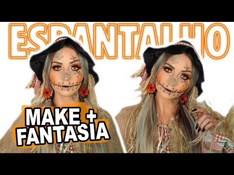 ESPANTALHO | TUTORIAL MAQUIAGEM HALLOWEEN | Scarecrow