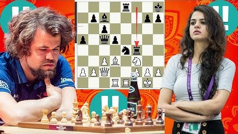 Pretty chess game 24, Magnus Carlsen vs Tania Sachdev