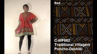 Africa Imports | Traditional Villagers Poncho-Dashiki