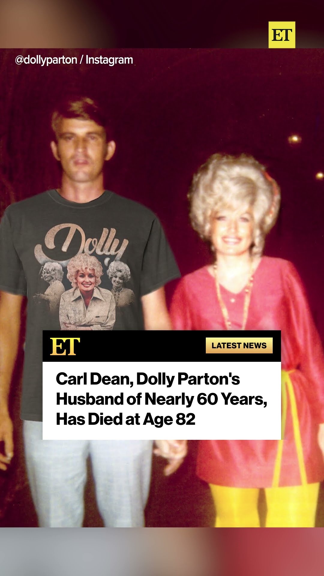 Dolly Parton’s husband of roughly 60 years, Carl Dean, has died. He was 82. #dollyparton #shorts