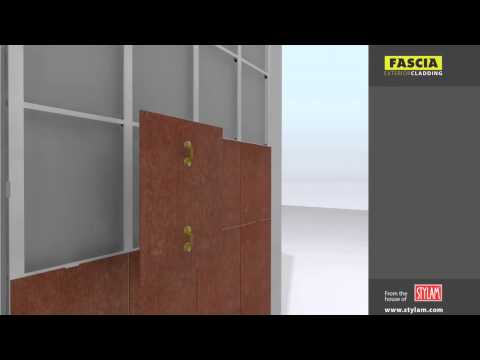 Fascia Exterior Cladding Installation with rivets - video from Stylam