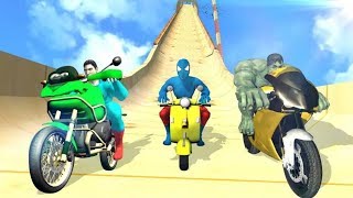 Super Hero Bike Mega Rampage || Android IOS Gameplay screenshot 2
