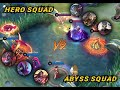 Hero vs abyss squad war most requested match