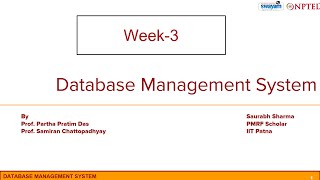 Week 3 Live Session for NOC22 CS91
