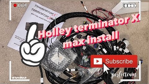 Holley Terminator X Max install PART#1