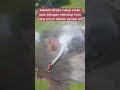 Cara pemadam kebakar memadamkan kebocoran gas dronedroneshot firefighter burn drone fyp