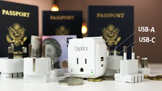 Best International Power Adapter?  Ceptics Travel Adapter with USB C Review