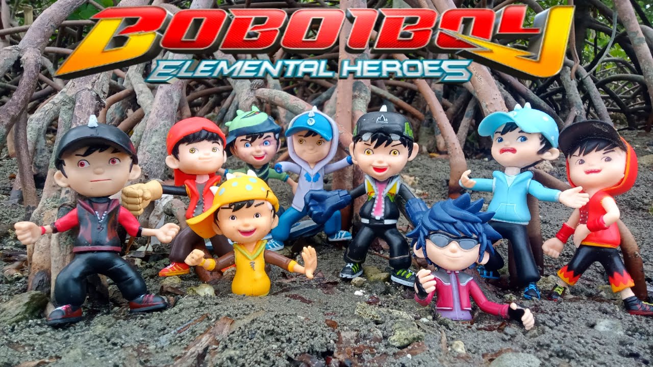 Menyelamatkan sahabat boboiboy semesta butuh pertolongan di pantai..!!