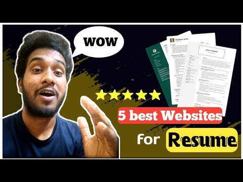 Best free resume building websites 🤩🔥 | How to resume for free | Free ...
