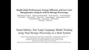 Seminar in Comp. Arch. - S4: MegIS & Smart-Infinity