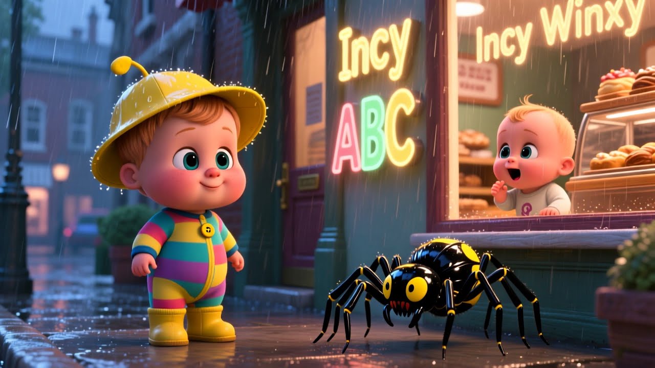 Incy Wincy Rain Walk ☔🐛 | Fun Nursery Rhyme for Kids | Preschool Learning Song