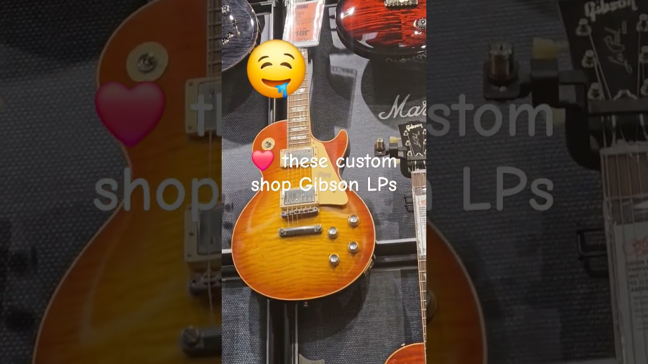 Amazing Gibson custom shop guitars
