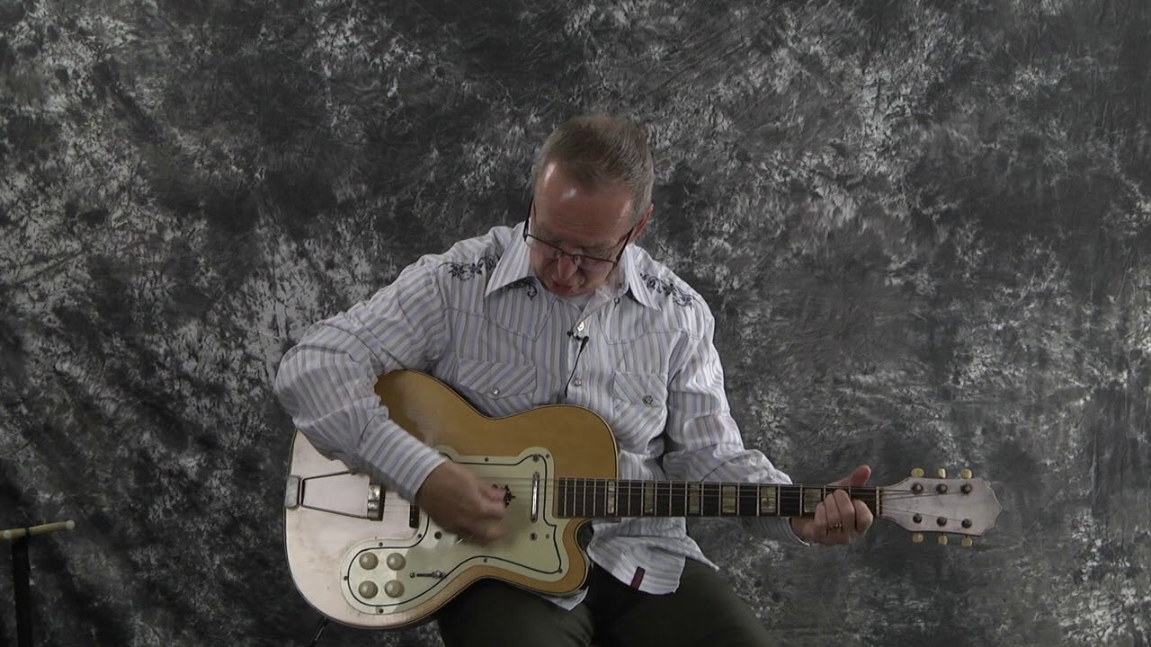 1957 Silvertone Kay made Thin Twin Neck reset Pro Setup