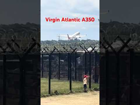 Virgin Atlantic Airbus A350 departs from Manchester