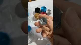 Volume knob for anodic oxidation of aluminum alloy by CNC processing High End Gold Plated Audio Knobs