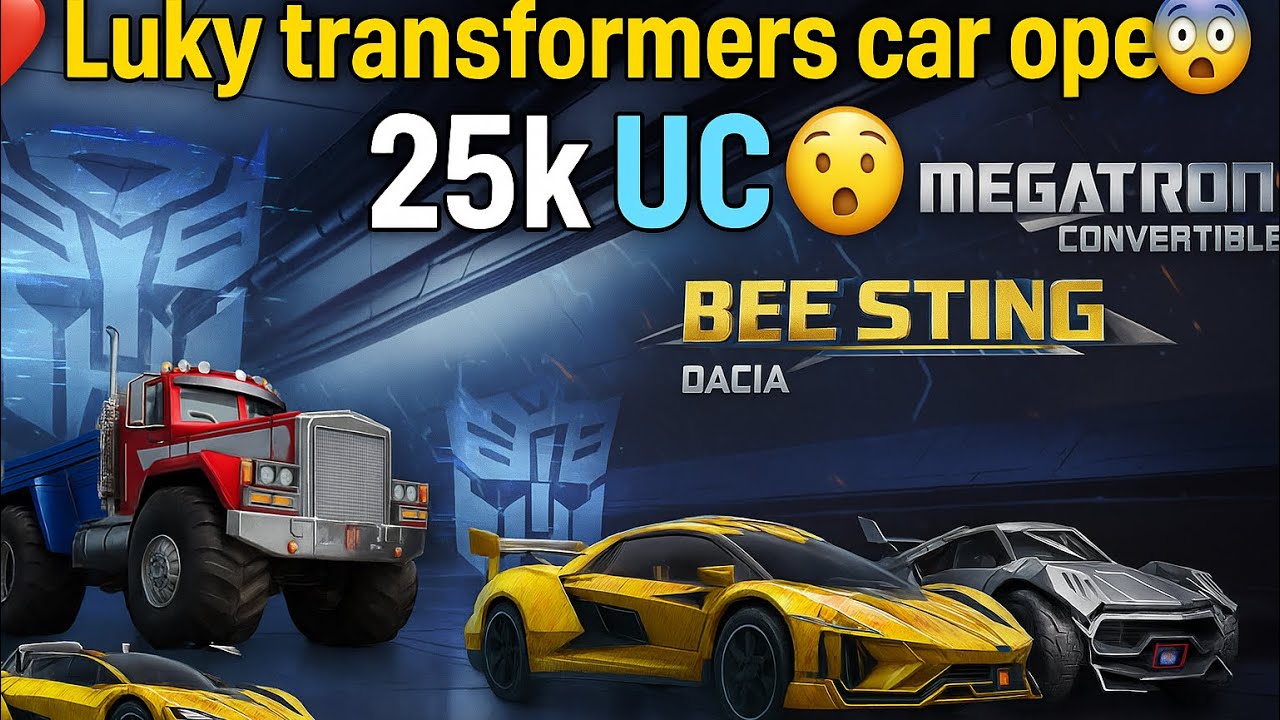 NEW Transformers Car in PUBG Mobile! 🤩 | 25K UC Spent for BEE STING & MEGATRON!