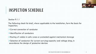 INSPECTION AND TESTING OF ELECTRICAL INSTALLATION