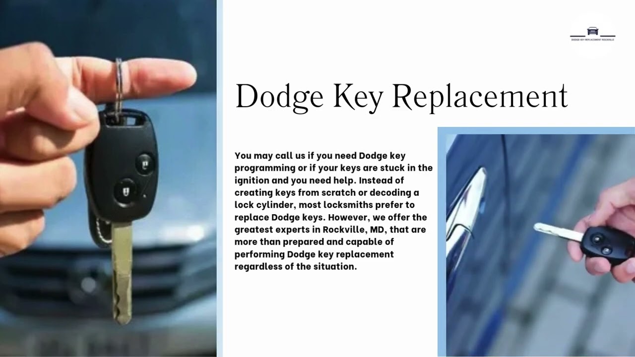 Dodge Key Replacement Rockville MD